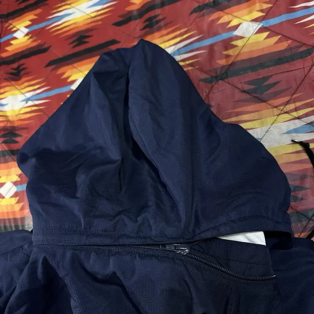 Dallas Cowboys Reebok Onfield Jacket Men’s XL Navy Fleece Lined Full Zip Hooded